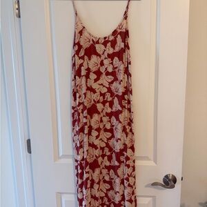 Billabong Floral Red and White Women's Dress